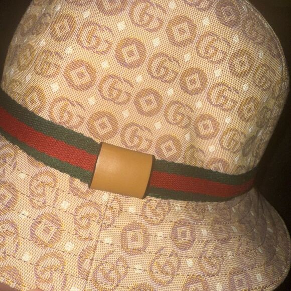 New Gucci Beige Interlocking G logo canvas hat for boys or girls - Picture 8 of 15